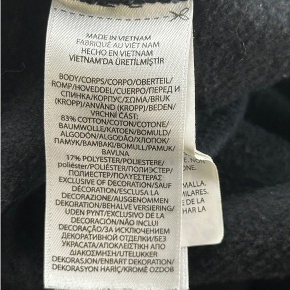 Polo Ralph Lauren Joggers Men L Black Triple Pony Patch 3 Cotton Blend Fleece - Picture 5 of 15